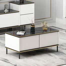 Hanah Home Imaj Mesa de centro Blanca